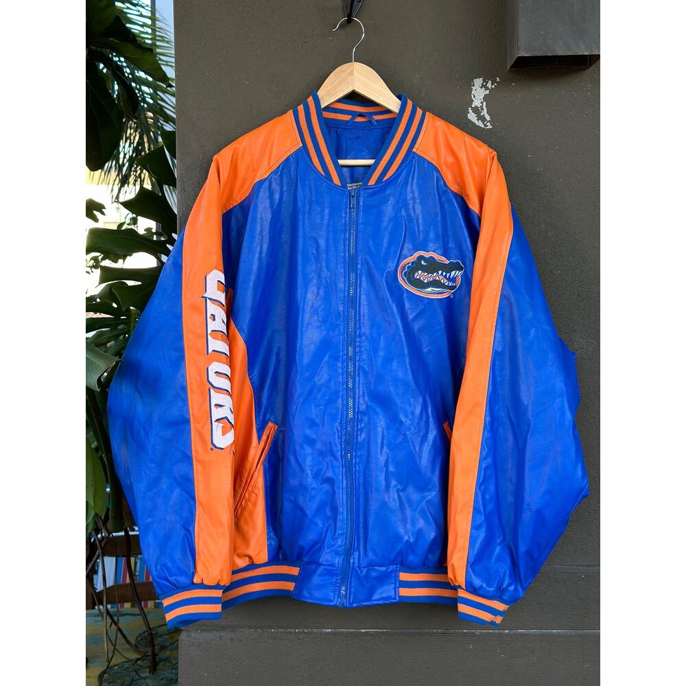 Vintage Steve and Barry’s Florida Gators Faux Leather Varsity Jacket Unisex XXL